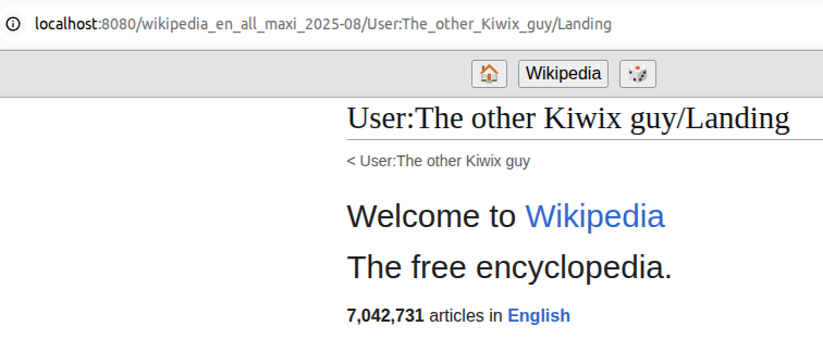 Host Your Own Copy of Wikipedia
